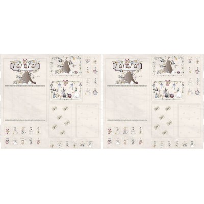 66322 ITS SNOWING BY MALGORZATA J.JENEK (02) PANEL CALENDARIO 138X130cm LONETA ALG 100% MULTI VENTA EN PZAS. DE 7 M APRO