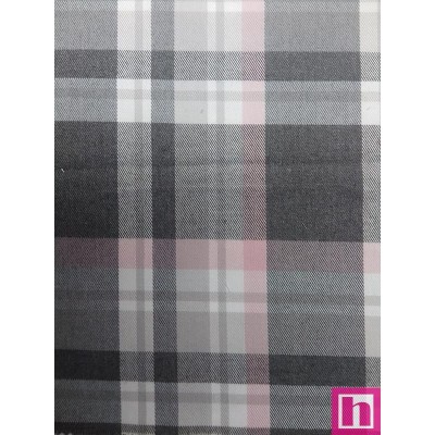 66200 VIYELA CUADROS ANDERSON (01) 150 CM. 225 GR/M2. RAYON 18%-POL 80%-EA.2% GRIS/ROSA VENTA EN PZAS. DE 6 M APRO