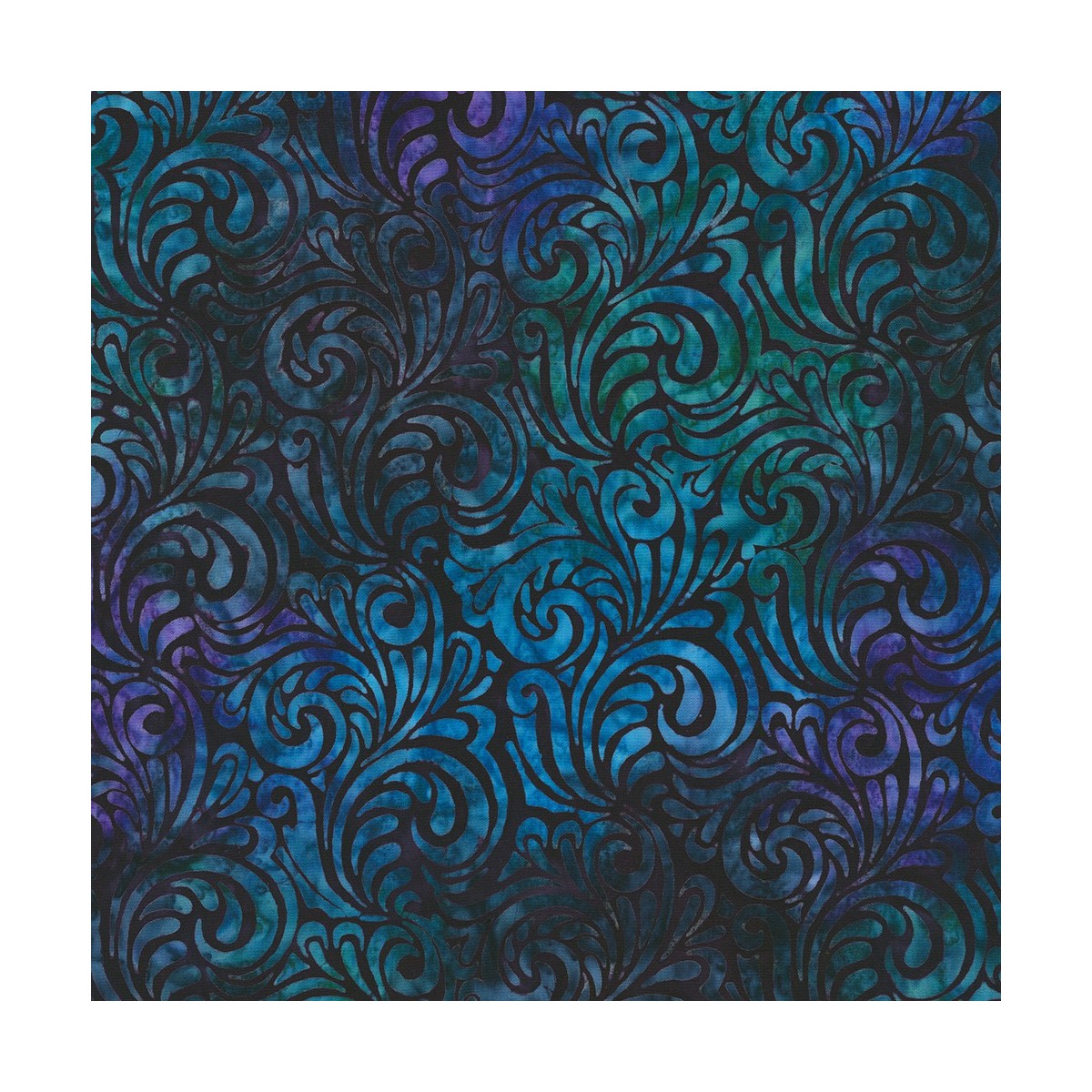 P135-AMD-22838-221 PATCH. AMERICANO PAISLEY BOUQUET BATIKS (10) 110 CM. ALG 100% MORADO VENTA EN PZAS. DE 7 M APRO