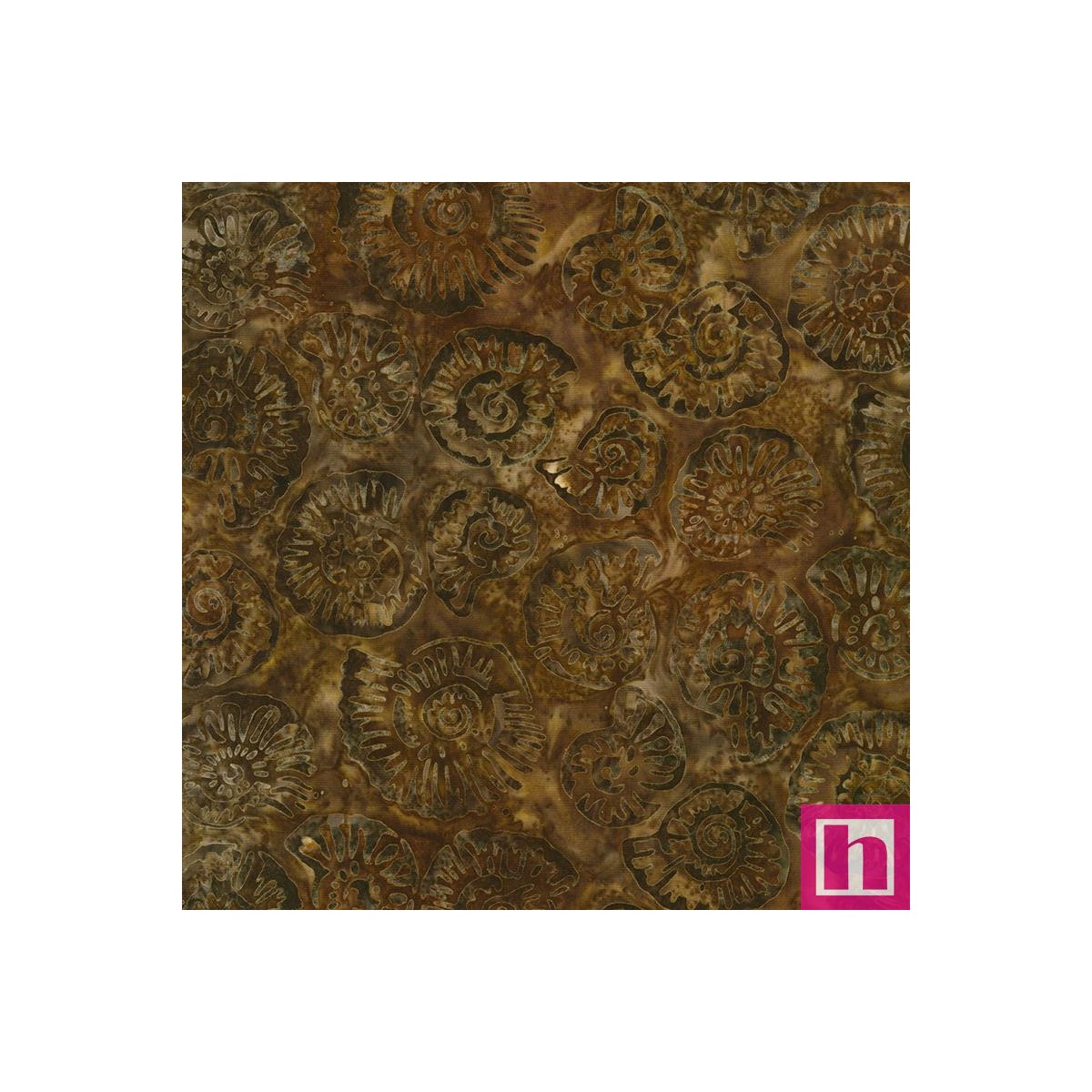 P135-AMD-22773-323 PATCH. AMERICANO BEACHCOMBERS BATIKS (18) 110 CM. ALG 100% MARRON VENTA EN PZAS. DE 7 M APRO