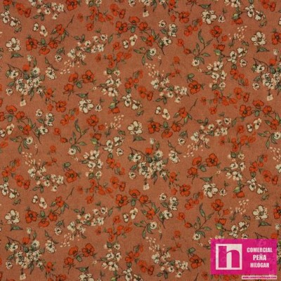 P94-02010-002 ANTELINA ESTAMPADA ANDRIES (01) 150 CM. 280 GR/M2. POL 92%-EA 8% TEJA VENTA EN PZAS. DE 5 M APRO