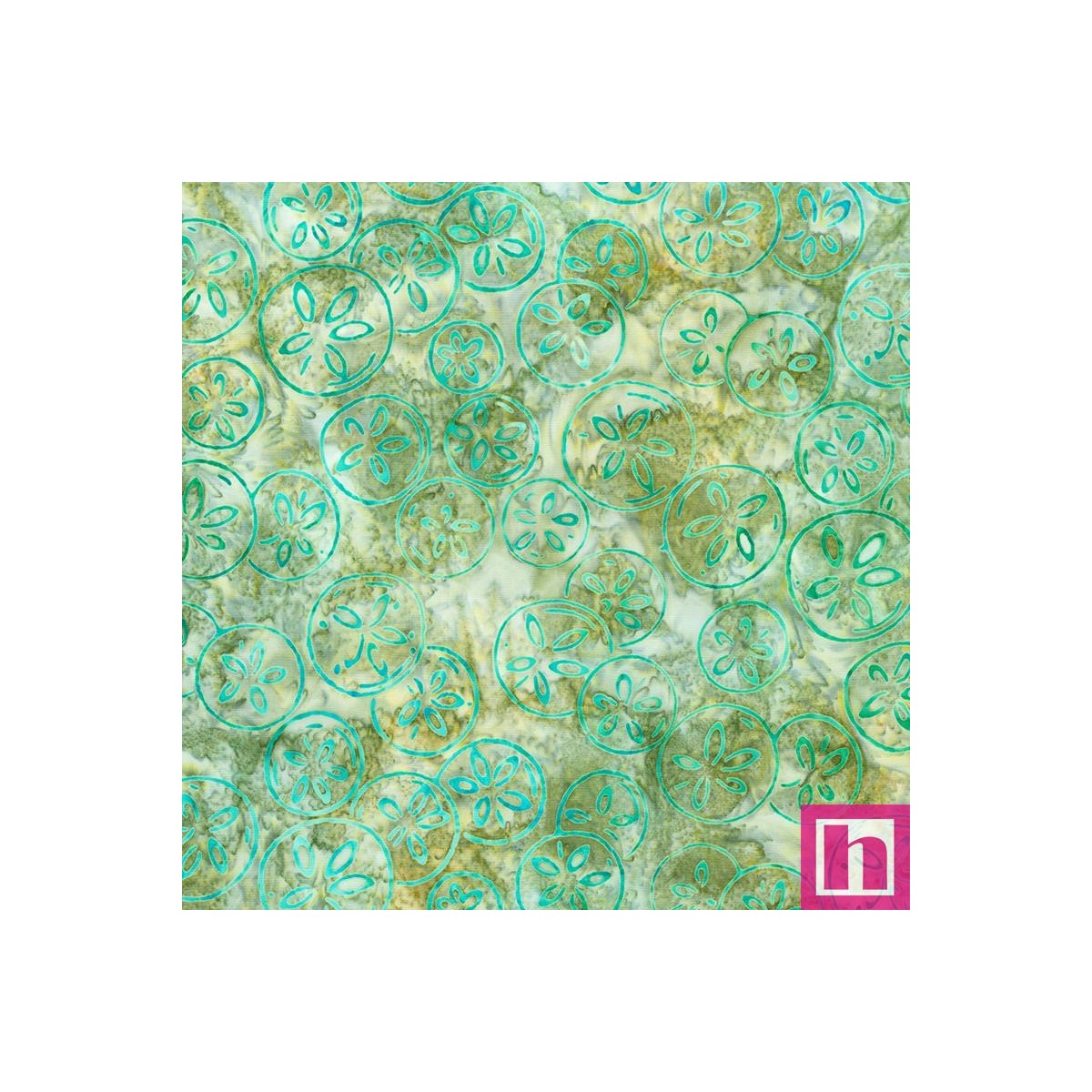 P135-AMD-22776-155 PATCH. AMERICANO BEACHCOMBERS BATIKS (11) 110 CM. ALG 100% VERDE VENTA EN PZAS. DE 7 M APRO