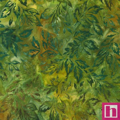 P135-AMD-22530-43 PATCH. AMERICANO AUTUM SKIES BATIKS (11) 110 CM. ALG 100% VERDE VENTA EN PZAS. DE 7 M APRO