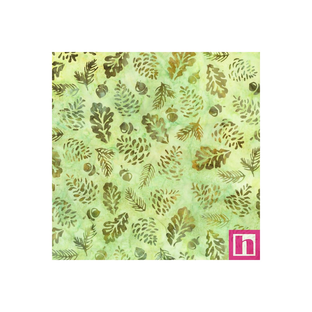 P135-AMD-22527-34 PATCH. AMERICANO AUTUM SKIES BATIKS (03) 110 CM. ALG 100% VERDE VENTA EN PZAS. DE 7 M APRO