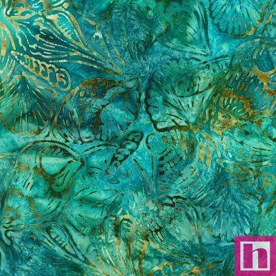 P135-AMD-22774-71 PATCH. AMERICANO BEACHCOMBERS BATIKS (13) 110 CM. ALG 100% AZUL VENTA EN PZAS. DE 7 M APRO