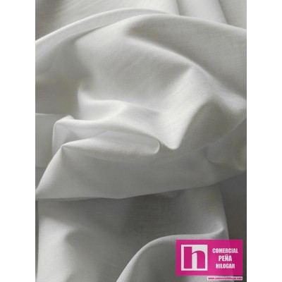 00956 NATALY MUSELINA ORGANDI LISA 1.60 MTS. 68 GR/M2- POL.65%-ALG.35% BLANCO VENTA EN PZAS. DE 12 M. APROX.