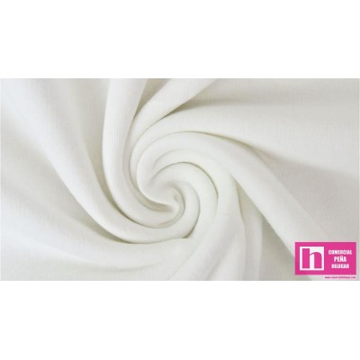 P69-9363-50 SUDADERA LISA ALIANZ (01) 1.50 M. 250 GR/M2 ALG 80%-POL 20% BLANCO VENTA EN PZAS. DE 6 M APRO