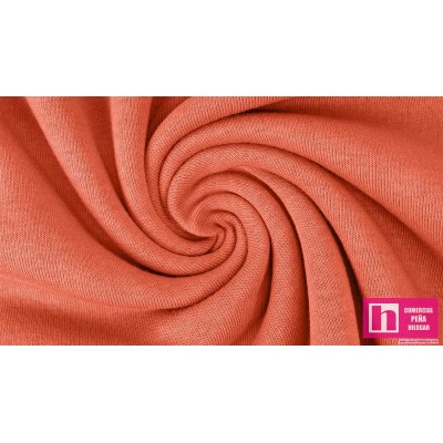 P69-9363-714 SUDADERA LISA ALIANZ (16) 1.50 M. 250 GR/M2 ALG 80%-POL 20% CORAL VENTA EN PZAS. DE 6 M APRO