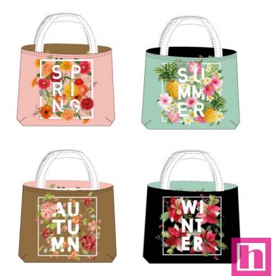 66658 BOLSO REVERSIBLE REPELENTE AL AGUA (13) SEASONS - 45X50 CMS. POL 100% MULTI VENTA EN 2 UNIDADES