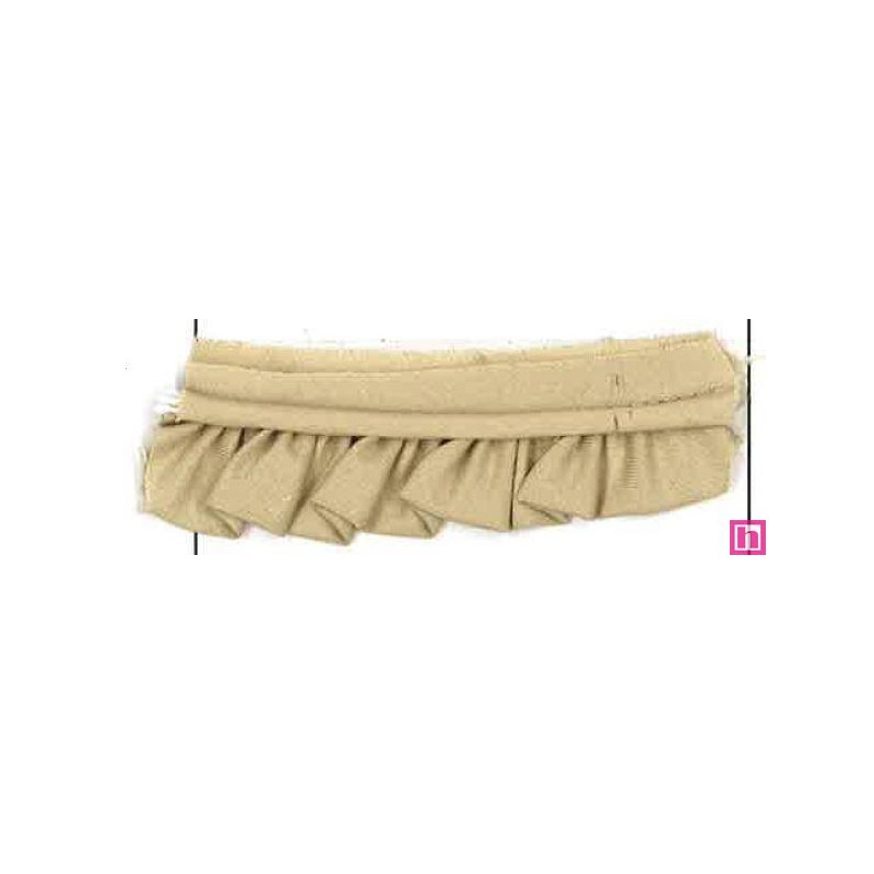 36222 VIVO FRUNCIDO CAMELIA POLIESTER 50%-ALGODON 50% CAMEL Venta en piezas de 25.00 M