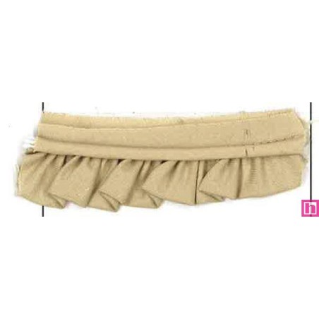 36222 VIVO FRUNCIDO CAMELIA POLIESTER 50%-ALGODON 50% CAMEL Venta en piezas de 25.00 M