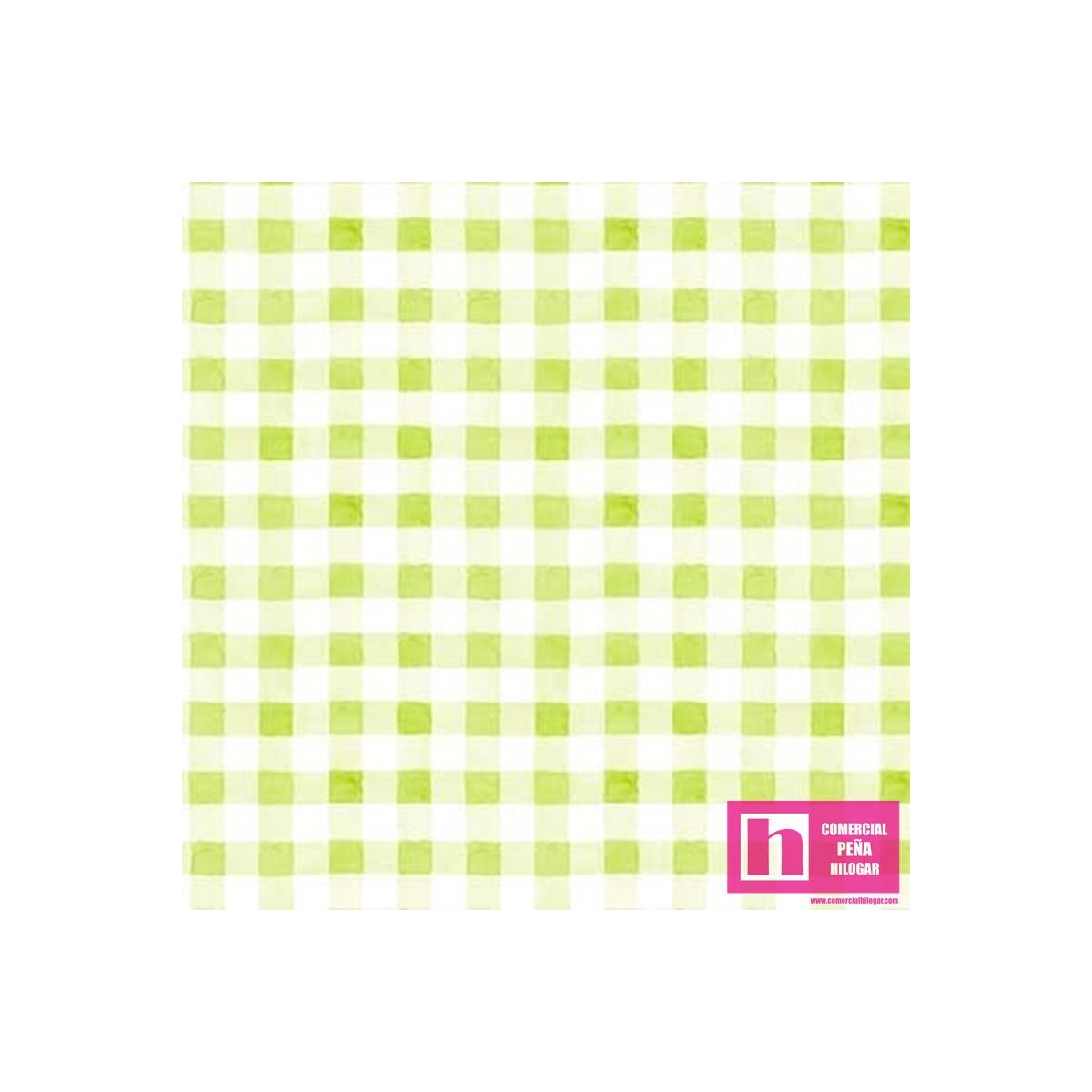 63645 PATCH.AMERICANO PICNIC BY THE LAKE  (16) 110 CM. ALG 100%  VERDE VENTA EN PZAS. DE 6.80 M APRO