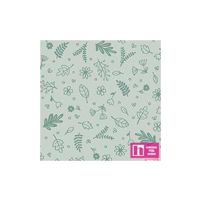 64880 PATCH.AMERICANO NOW AND ZEN YOGA ANIMALS (16) 110 CM. ALGODON 100% MENTA Venta en piezas de 6.80 M