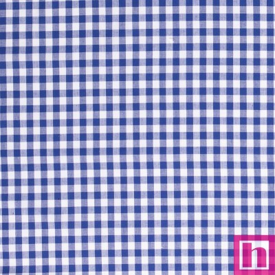 65300 TEJIDO VICHY XIANA 10 MM. (73) 1.40 M. 135 GR/M2- ALGODON 100% AZUL Venta en piezas de 6.00 M