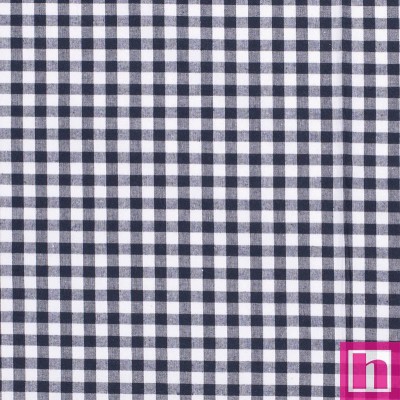 65304 TEJIDO VICHY XIANA 10 MM. (77) 1.40 M. 135 GR/M2- ALGODON 100% MARINO Venta en piezas de 6.00 M