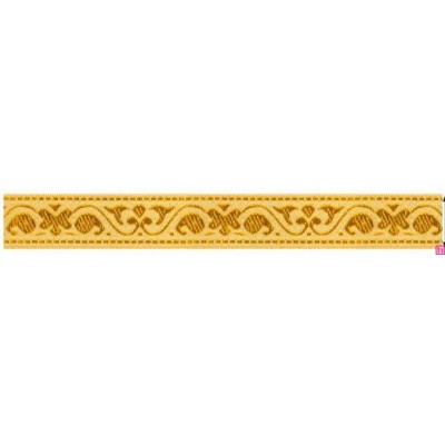 655369-0100 CINTA JACQUARD GARLAN 20 MM. POLIESTER 100% ORO Venta en piezas de 7.00 M