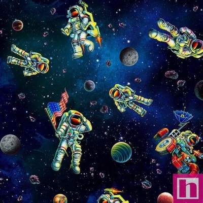 65887 PATCH.AMERICANO THE FINAL FRONTIER (01) 110 CM. ALGODON 100% MULTICOLOR Venta en piezas de 6.80 M