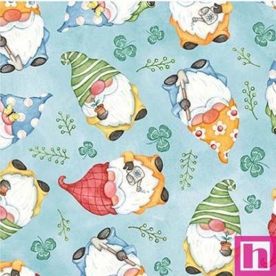 65974 PATCH.AMERICANO BETTER GNOMES AND GARDENS (15) 110 CM. ALGODON 100% AZUL Venta en piezas de 6.80 M