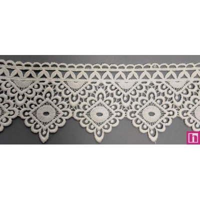 67082 PUNTILLA GUIPUR CHRISTIAN 70 MM. POLIESTER 100% NATURAL Venta en piezas de 19.30 M