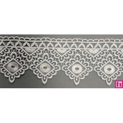 67084 PUNTILLA GUIPUR CHRISTIAN 70 MM. POLIESTER 100% BLANCO Venta en piezas de 19.30 M