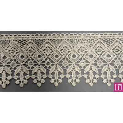 67090 PUNTILLA GUIPUR NOAHT 80 MM. POLIESTER 100% MARFIL Venta en piezas de 24.30 M