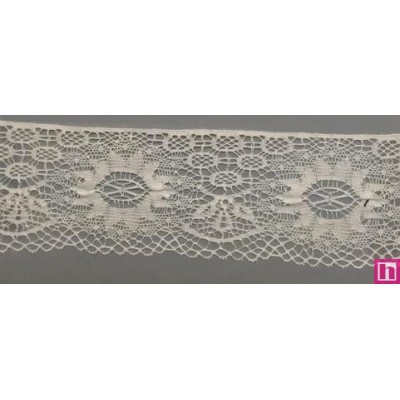 67290 PUNTILLA BOLILLO PIETRO 45 MM. ALGODON 100% NATURAL Venta en piezas de 30.00 M