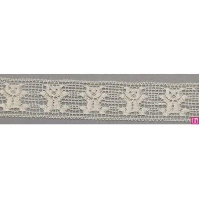 67291 ENTREDOS BOLILLO DARIO 28 MM. ALGODON 100% NATURAL Venta en piezas de 30.00 M