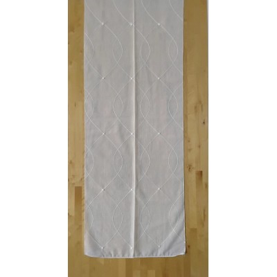 67494 TEJIDO DECORACION AZIZE 2.80 M POLIESTER 100% NATURAL Venta en piezas de 18.00 M