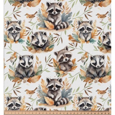 67657 TEJIDO ESTAMPADO MELANIA (03) 1.50 M. 115 GR/M2. ALGODON 100% BLANCO Venta en piezas de 10.00 M