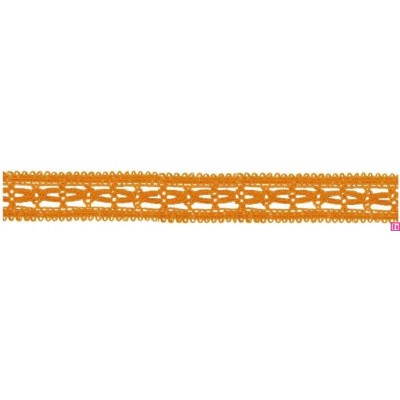 727387-0008 ENTREDOS BOLILLO NIARA 23 MM. POLIESTER 100% NARANJA Venta en piezas de 25.00 M