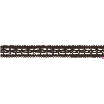 727387-0025 ENTREDOS BOLILLO NIARA 23 MM. POLIESTER 100% MARRON Venta en piezas de 25.00 M