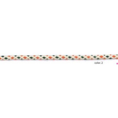 9596-02 CORDON FANTASIA LIMUN 5 MM. ALGODON 80%-POLIESTER 20% BEIG/MULTI Venta en piezas de 25.00 M