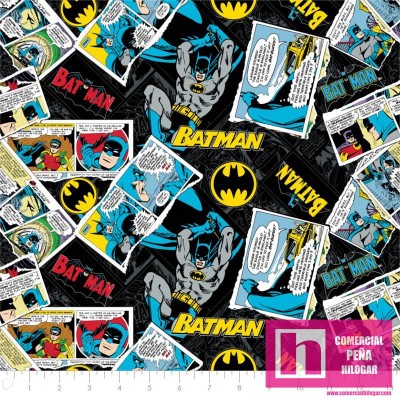 P108-23200119-03 PATCH. AMERICANO BATMAN 80 YEARS (03) 110 CM. ALGODON 100% MULTI Venta en piezas de 7.00 M