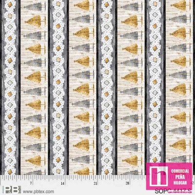 P121-4417 S PATCH. AMERICANO  SOPHISTICATED CHRISTMAS (02)  110 CM. ALGODON 100% MULTI Venta en piezas de 7.00 M