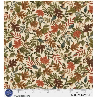 P121-AHOM6215E PATCH. AMERICANO AUTUMN HOMESTEAD (12) 110 CM. ALGODON 100% CREMA/MULTI Venta en piezas de 7.00 M