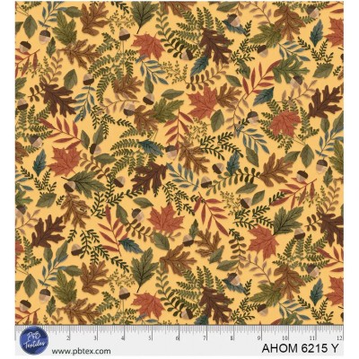 P121-AHOM6215Y PATCH. AMERICANO AUTUMN HOMESTEAD (15) 110 CM. ALGODON 100% CALABAZA/MULTI Venta en piezas de 7.00 M
