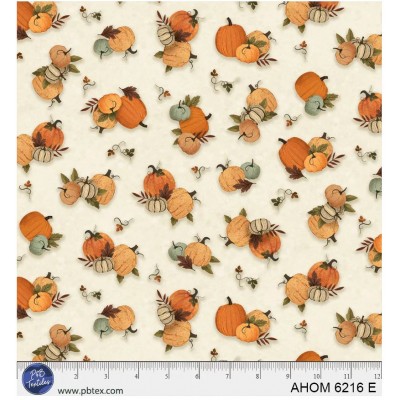 P121-AHOM6216E PATCH. AMERICANO AUTUMN HOMESTEAD (10) 110 CM. ALGODON 100% CREMA Venta en piezas de 7.00 M