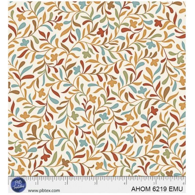 P121-AHOM6219EMU PATCH. AMERICANO AUTUMN HOMESTEAD (13) 110 CM. ALGODON 100% CREMA/MULTI Venta en piezas de 7.00 M