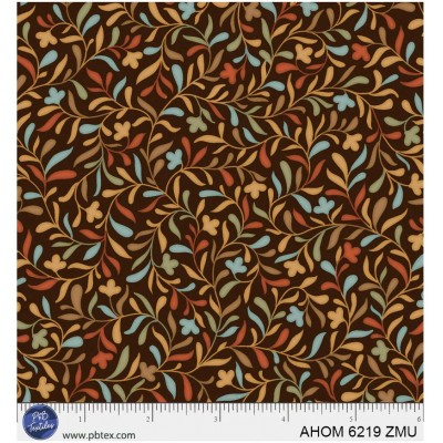 P121-AHOM6219ZMU PATCH. AMERICANO AUTUMN HOMESTEAD (14) 110 CM. ALGODON 100% MARRON/MULTI Venta en piezas de 7.00 M