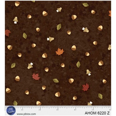 P121-AHOM6220Z PATCH. AMERICANO AUTUMN HOMESTEAD (17) 110 CM. ALGODON 100% MARRON Venta en piezas de 7.00 M