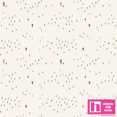 P121-ANAT 4897E PATCH. AMERICANO AU NATUREL  (18) 110 CM. ALGODON 100% CREMA Venta en piezas de 7.00 M