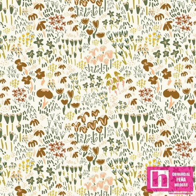 P121-ANAT 4898E PATCH. AMERICANO AU NATUREL  (13) 110 CM. ALGODON 100% CREMA Venta en piezas de 7.00 M