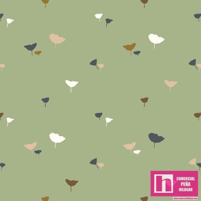 P121-ANAT 4901G PATCH. AMERICANO AU NATUREL  (05) 110 CM. ALGODON 100% VERDE Venta en piezas de 7.00 M