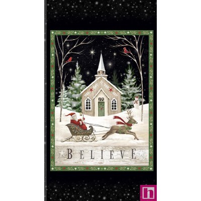 P121-BELI5813-PA PATCH. AMERICANO BELIEVE (01) PANEL 60X110 CM. ALGODON 100% NEGRO Venta en piezas de 7.00 M