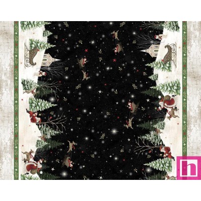 P121-BELI5814-MU PATCH. AMERICANO BELIEVE (03) 110 CM. ALGODON 100% NEGRO Venta en piezas de 7.00 M