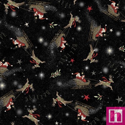 P121-BELI5816-K PATCH. AMERICANO BELIEVE (04) 110 CM. ALGODON 100% NEGRO Venta en piezas de 7.00 M