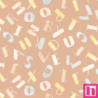 P121-BLOV 5134J PATCH. AMERICANO BUNNY LOVE (11) 110 CM. ALGODON 100% MELOCOTON Venta en piezas de 7.00 M