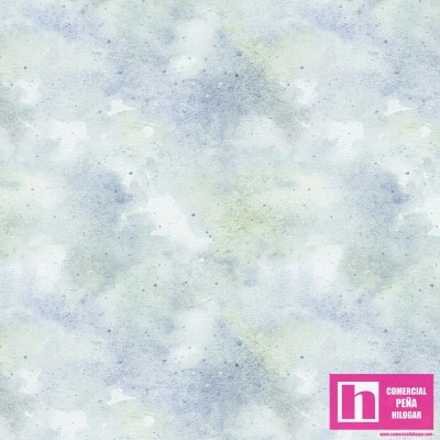 P121-BSAN 4844B PATCH. AMERICANO BABY SAFARI ANIMALS (13) 110 CM. ALGODON 100% AZUL Venta en piezas de 7.00 M