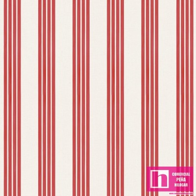 P121-BTIM 4915R PATCH. AMERICANO BEACH TIME (11) 110 CM. ALGODON 100% CREMA/ROJO Venta en piezas de 7.00 M