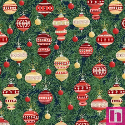 P121-CHM35913-DG PATCH. AMERICANO CHRISTMAS MINIATURES III (02) 110 CM. ALGODON 100% VERDE Venta en piezas de 7.00 M